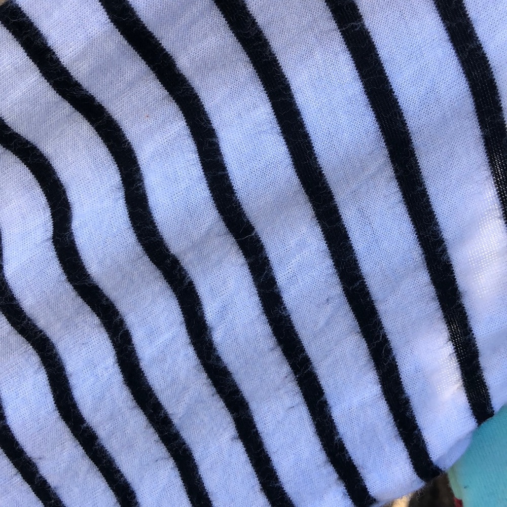 •‼️SOLD•‼️Floral & Stripe Tunic• - Picture 4 of 5